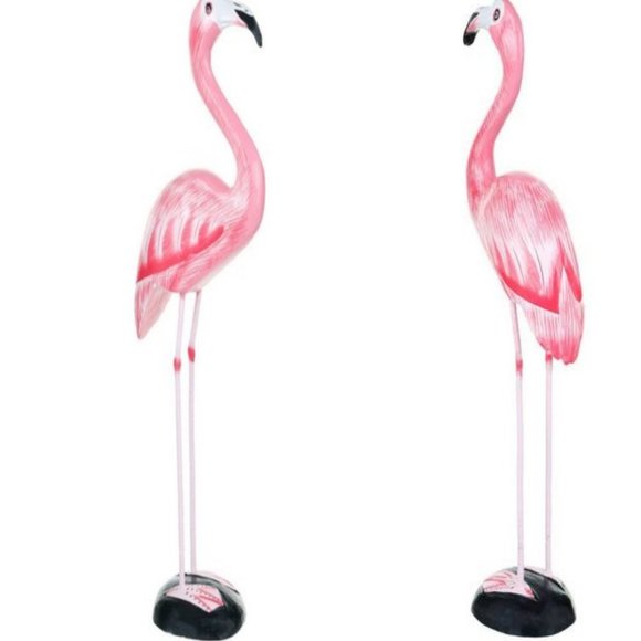Chesapeake Bay Standing Pink Flamingo Coastal Status 20" Tall Accent NEW! - Picture 4 of 8